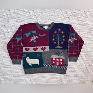 Vintage Wool Patchwork Sweater